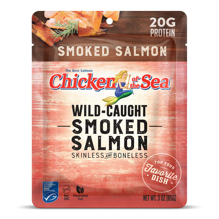 Chicken Of The Sea Smoked Salmon Pouch-3 oz.-12/Case