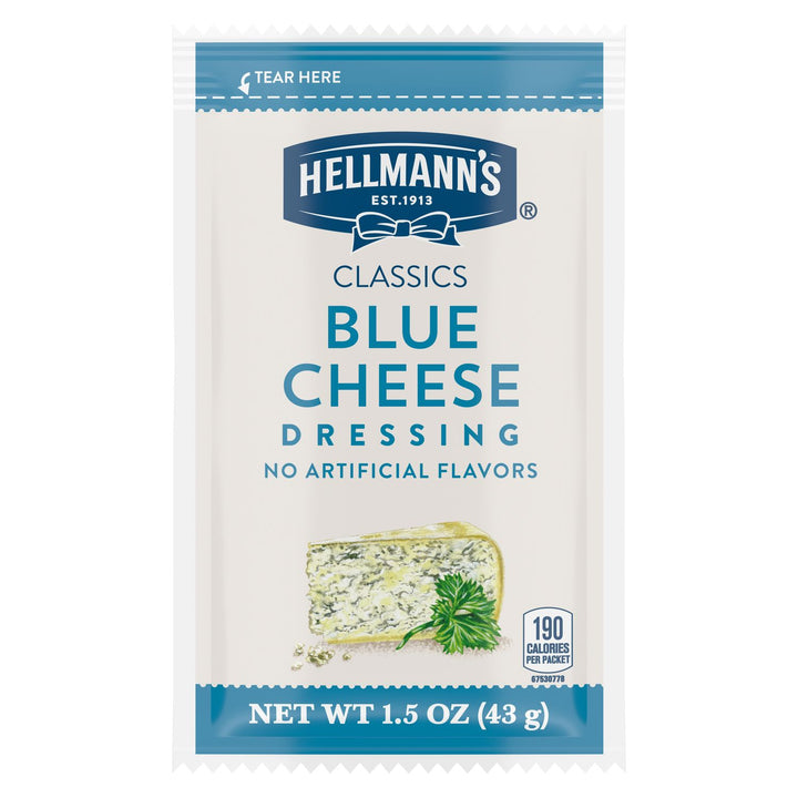 Hellmann's Classics Blue Cheese Salad Dressing Single Serve-1.5 fl oz.-102/Case