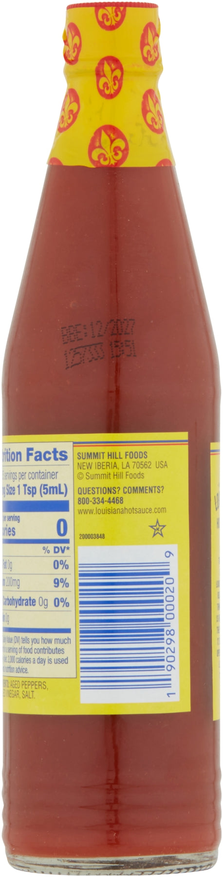 Louisiana Hot Sauce Bottle-6 fl oz.-24/Case