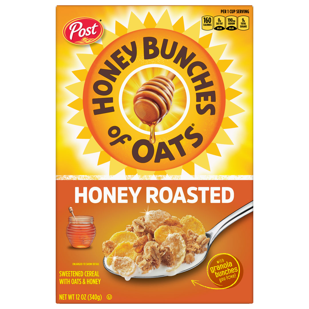 Honey Bunches Of Oats. Honey Roasted-12 oz.-12/Case