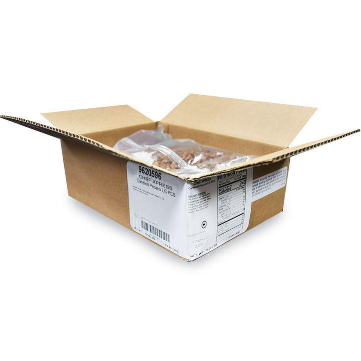 Chef Xpress Pecan Pieces Large Candied-5 lb.-1/Case