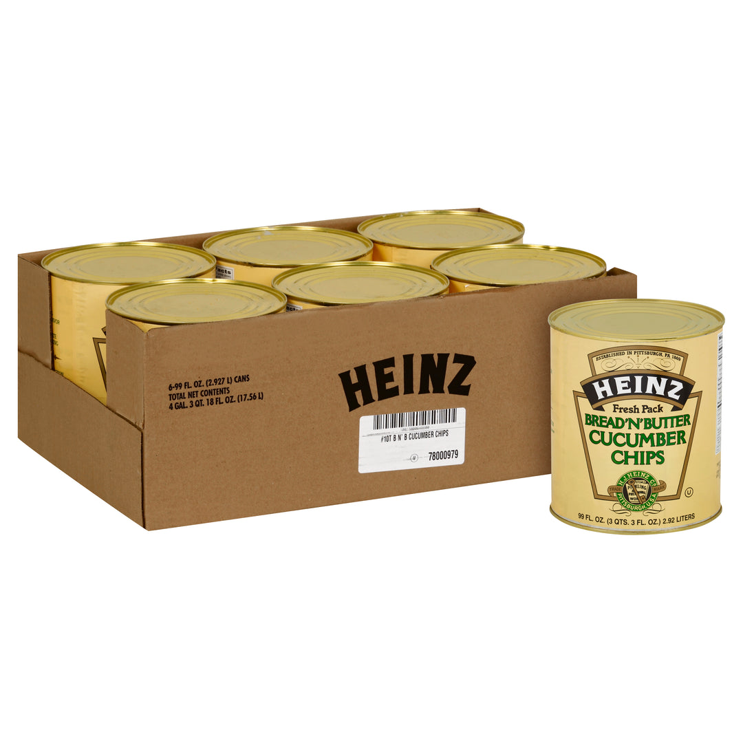 Heinz Bread And Butter Pickle Chip Bulk-99 fl oz.-6/Case