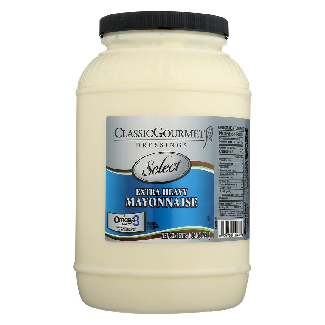 Classic Gourmet Select Extra Heavy Mayonnaise Bulk-1 Gallon-4/Case