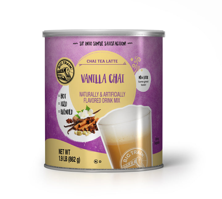 Big Train Vanilla Chai Tea Latte Drink Mix-1.9 lb.-6/Case