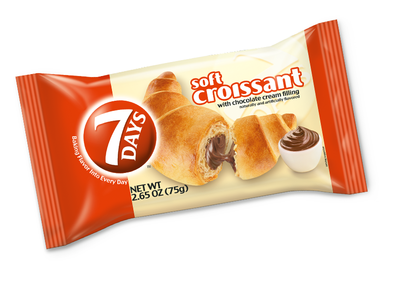 7 Days Soft Chocolate Croissant-2.65 oz.-6/Box-4/Case