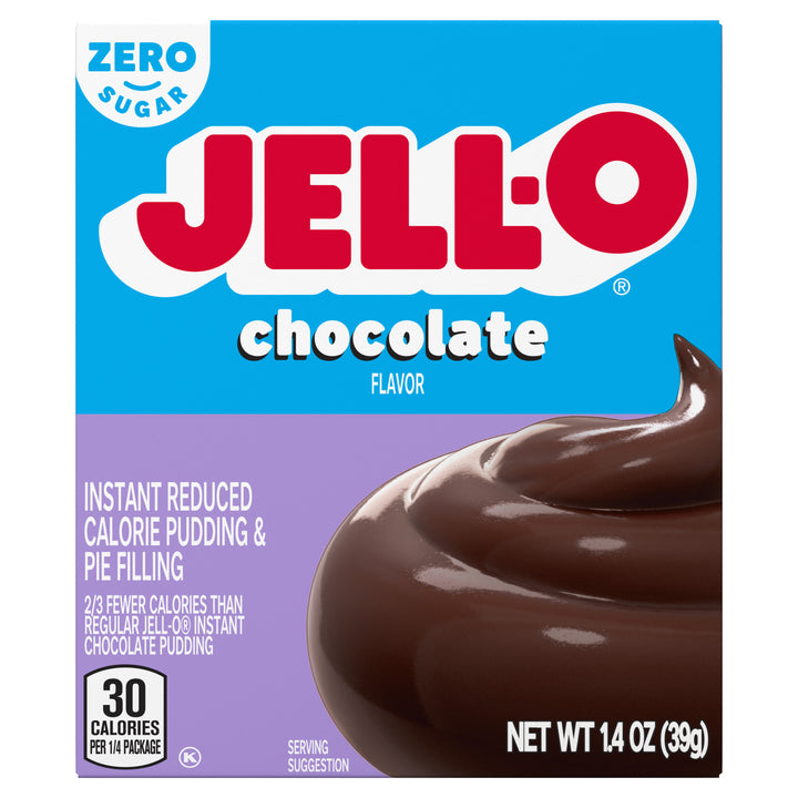 Jell-O Sugar Free Far Free Chocolate Flavored Instant Pudding Mix-1.4 oz.-24/Case