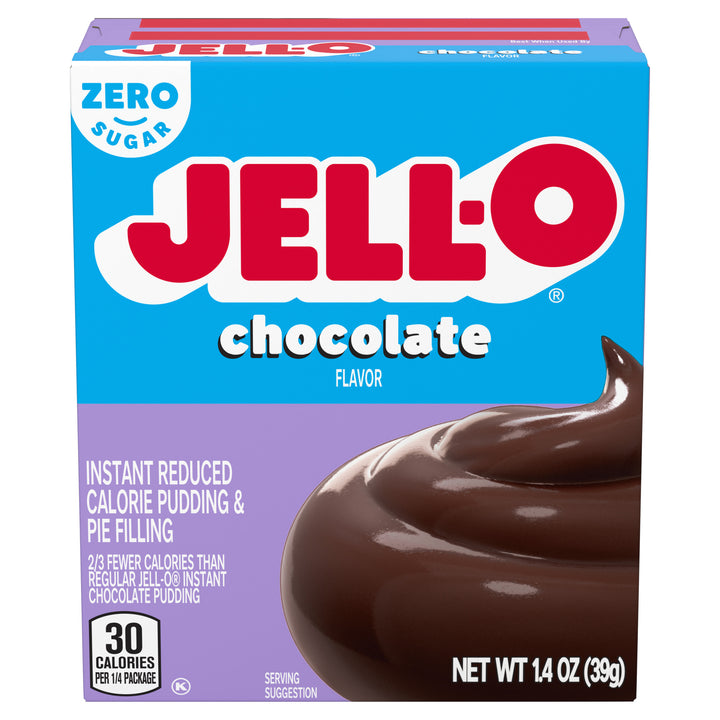 Jell-O Sugar Free Far Free Chocolate Flavored Instant Pudding Mix-1.4 oz.-24/Case