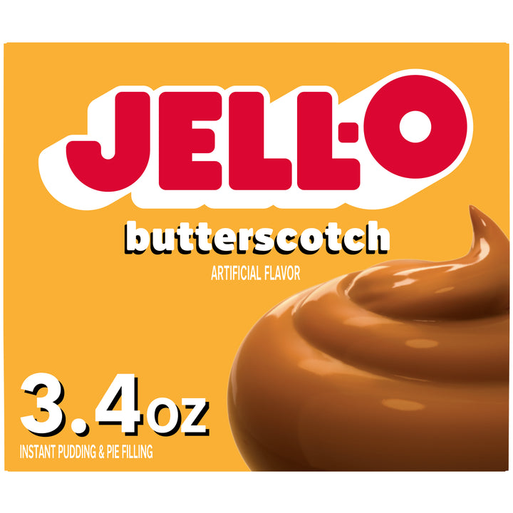 Jell-O Butterscotch Flavored Instant Pudding Mix-3.4 oz.-24/Case