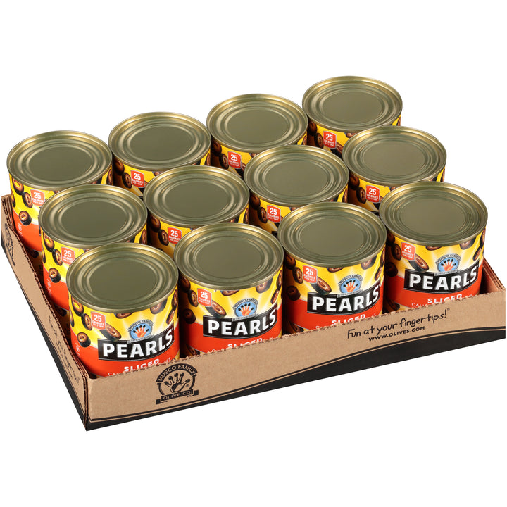 Pearls Sliced Black Olives Canned-3.8 oz.-12/Case