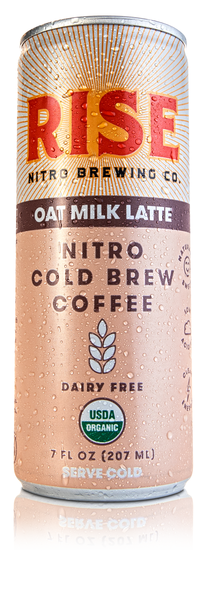 Rise Brewing Co. Oat Milk Nitro Cold Brew Latte-7 fl oz.s-12/Case