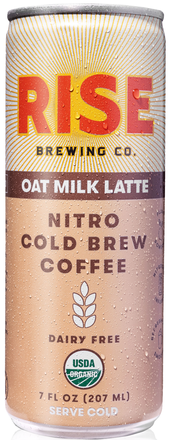 Rise Brewing Co. Oat Milk Nitro Cold Brew Latte-7 fl oz.s-12/Case