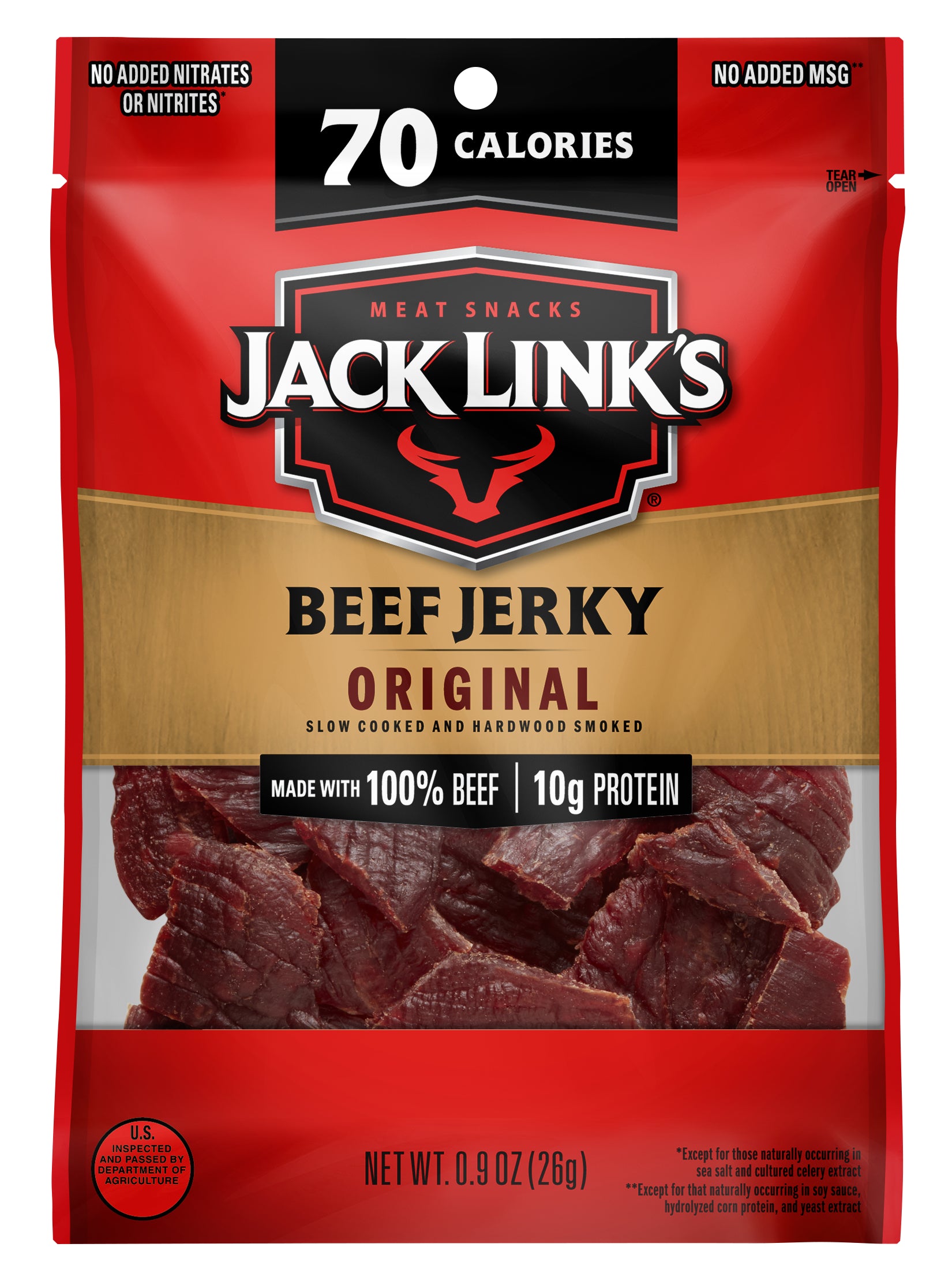 Jack Link's Original Beef Jerky-0.9 oz.-48/Case MPN# 10000008264