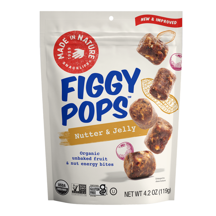 Made In Nature Peanut Butter & Jelly Filled Figgy Pops-3.8 oz.-6/Case
