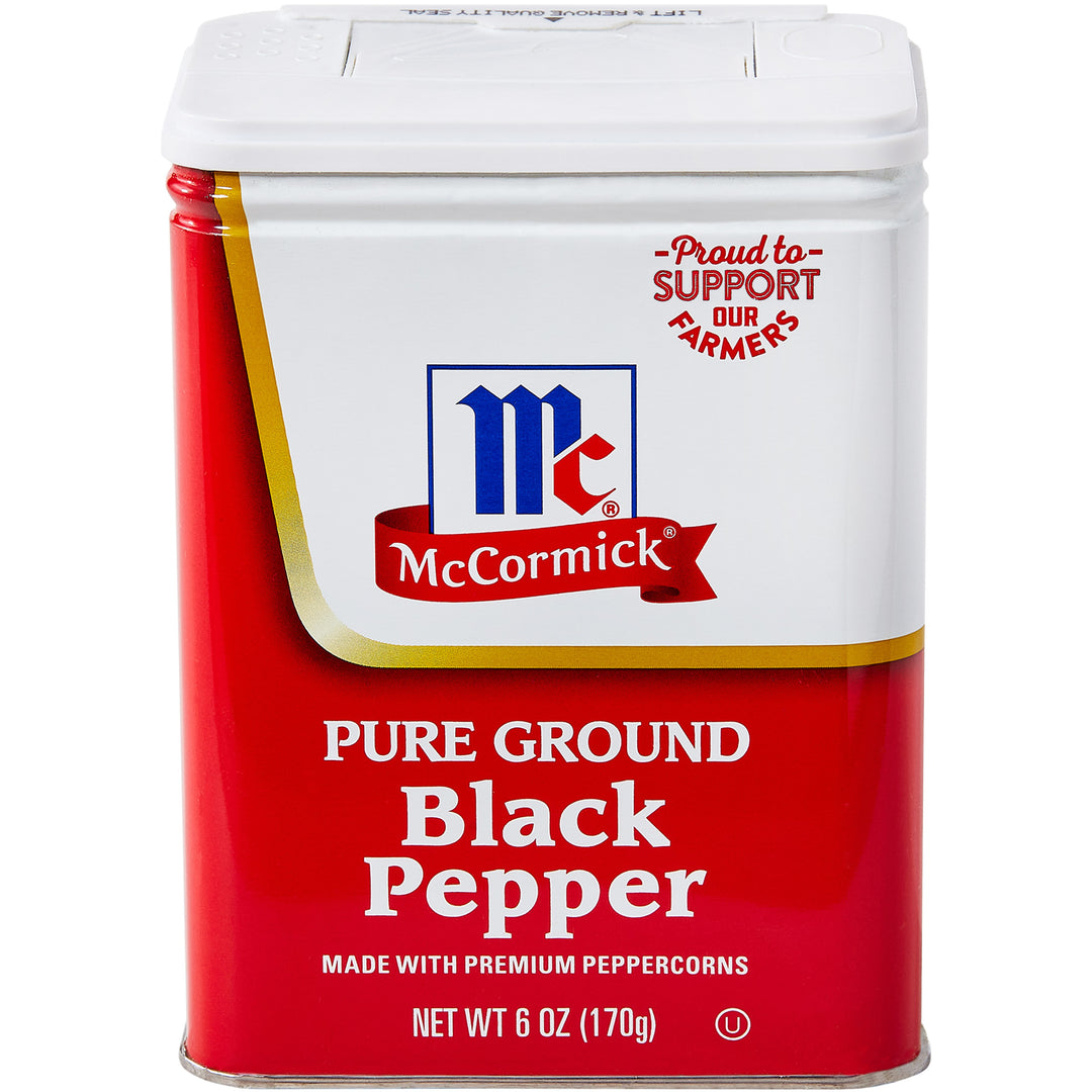 Mccormick Ground Black Pepper-6 oz.-8/Case