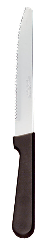 World Tableware Round Tip Steak Knife W/Black Polypropylene Handle 8.75"-12 Each