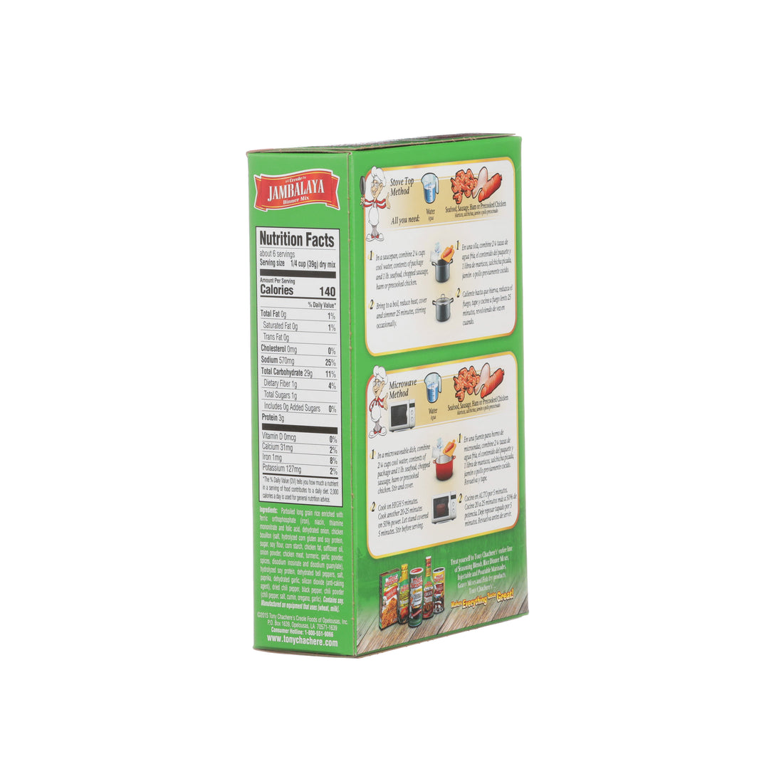 Tony Chachere's Creole Foods Jambalaya Mix-8 oz.-12/Case