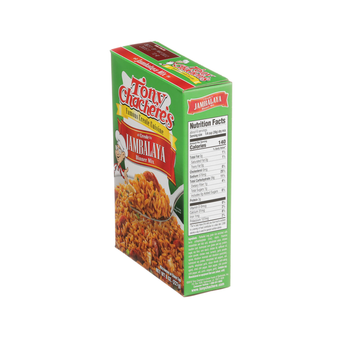 Tony Chachere's Creole Foods Jambalaya Mix-8 oz.-12/Case