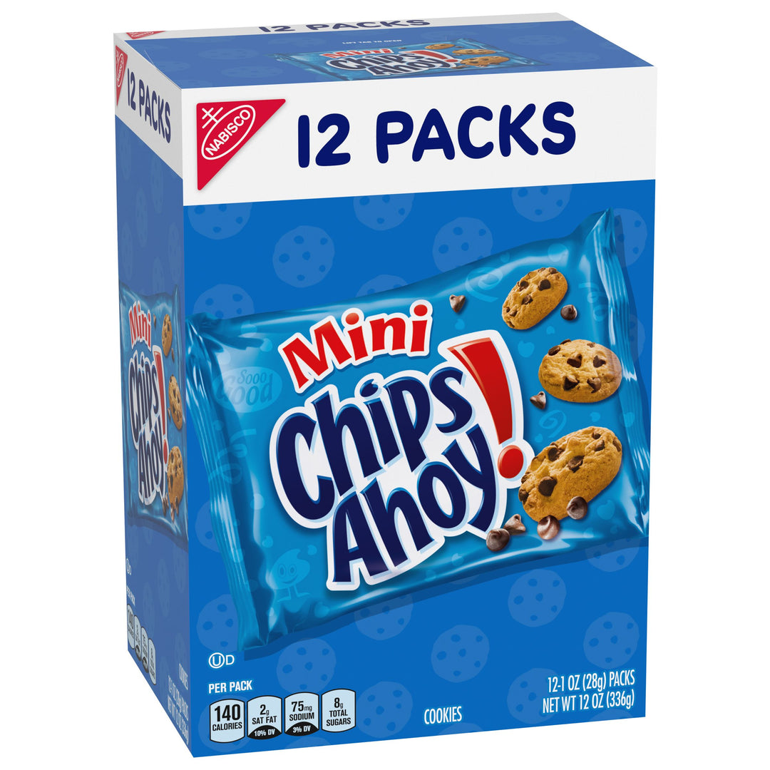 Chips Ahoy Lunchbox Cookies Munch Packs Multipack-1 oz.-12/Box-4/Case