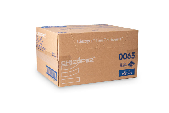 Chicopee 13" X 21" Chix Pro-Quat Medium Duty-Blue With Blue Print Towel With Microban-1 Piece-150/Box-1/Case