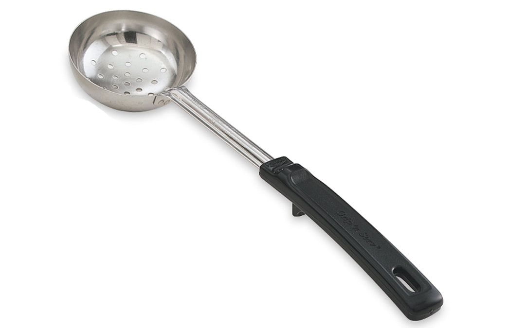 Vollrath Stainless Steel 3 oz. Perforated Spoodle Black Handle-1 Each