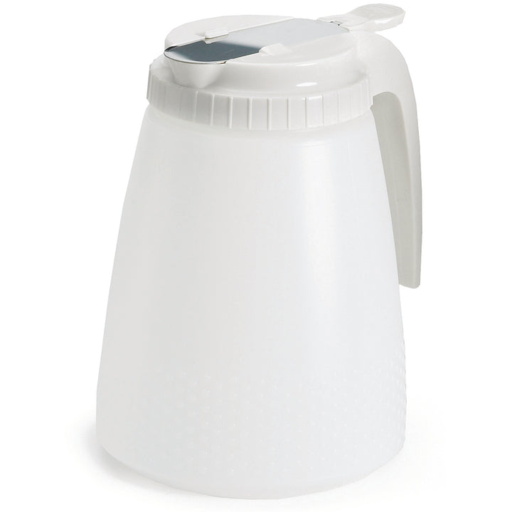 Tablecraft 48 oz. White Top Polyethylene Dispenser-6 Each