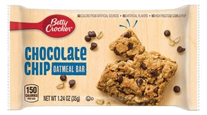 Betty Crocker Individually Wrapped Chocolate Chip Oatmeal Bar-1.24 oz.-144/Case