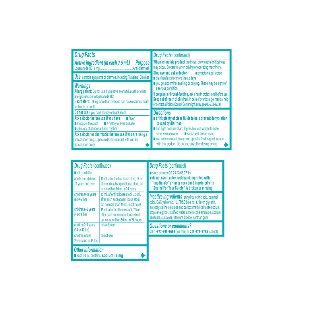 Imodium Anti-Diarrheal Liquid 24/8 Fl Oz.