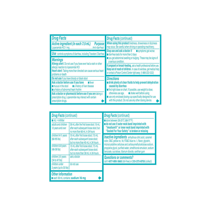 Imodium Anti-Diarrheal Liquid 24/8 Fl Oz.