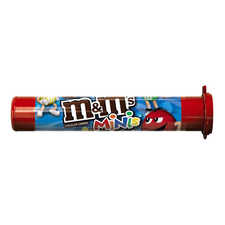M&M's Milk Chocolate Mini Tubes-1.08 oz.-24/Box-12/Case