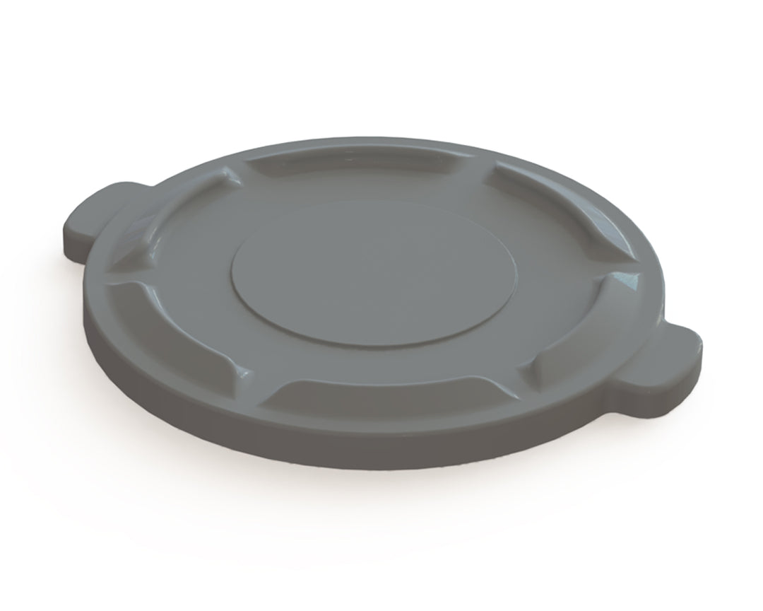 Value Plus 32 Gallon Gray Trash Lid-1 Count-5/Box-1/Case