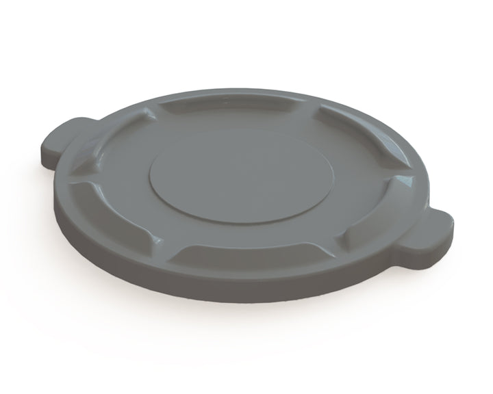 Value Plus 32 Gallon Gray Trash Lid-1 Count-5/Box-1/Case