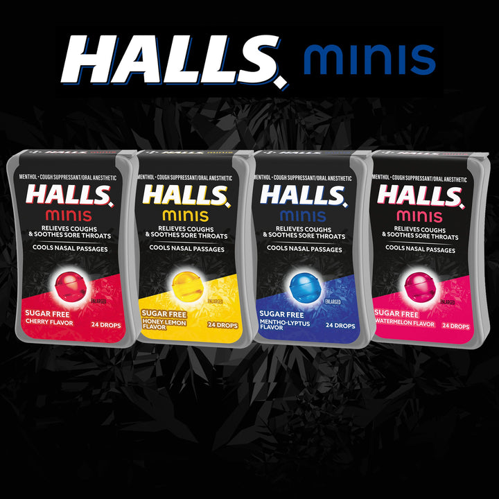 Halls Minis Cherry-24 Count-8/Box-4/Case