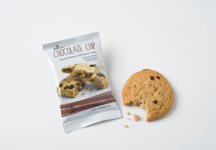 Appleways Individually Wrapped Whole Grain Chocolate Chip Cookie-1 Count-160/Case