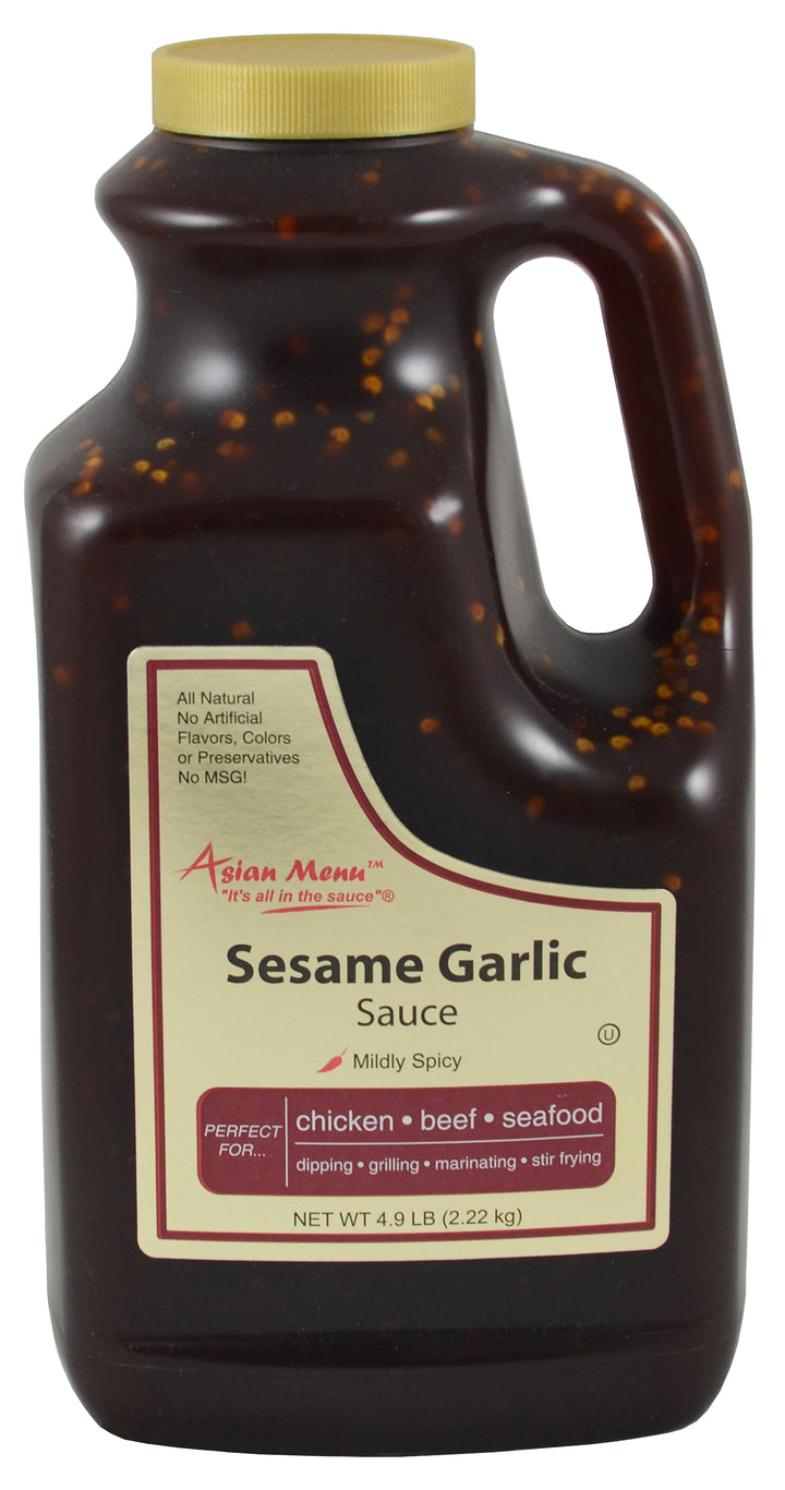 Asian Menu Sesame Garlic Sauce All Natural-0.5 Gallon-4/Case