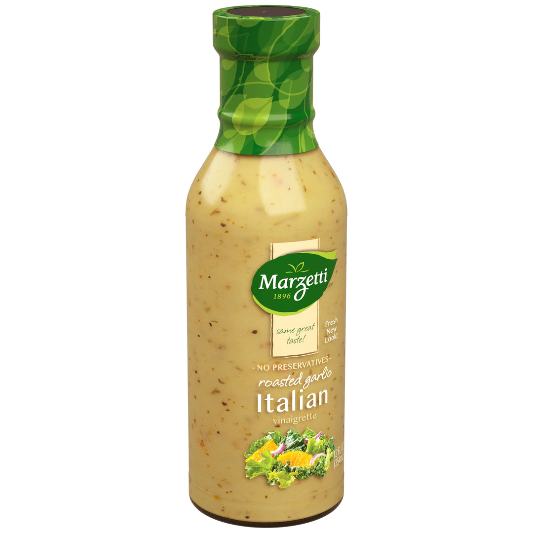 Marzetti Roasted Garlic Italian Vinaigrette Dressing Bottle-12 fl oz.-6/Case