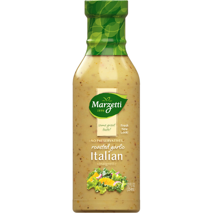 Marzetti Roasted Garlic Italian Vinaigrette Dressing Bottle-12 fl oz.-6/Case