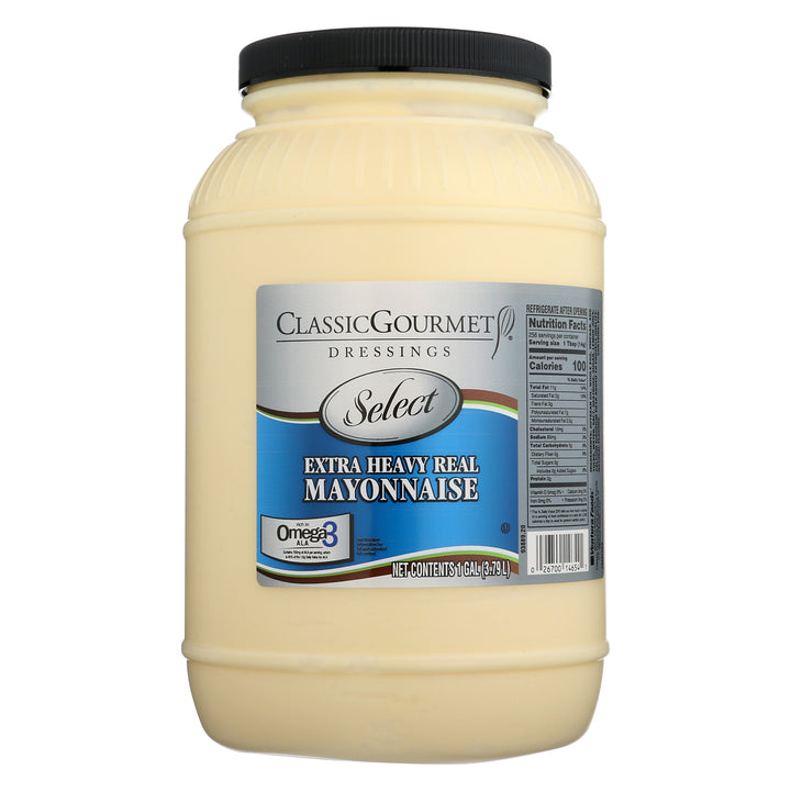 Classic Gourmet Classic Gourmet Real Extra Heavy Mayonnaise Bulk-1 Gallon-4/Case
