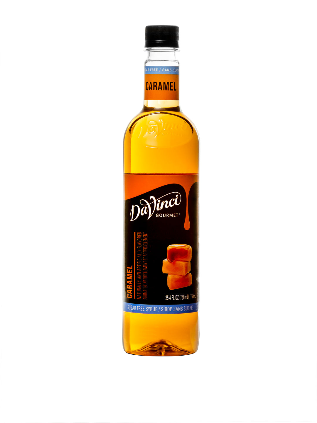 Davinci Gourmet Syrup Sugar Free Caramel Flavored-750 Milliliter-4/Case