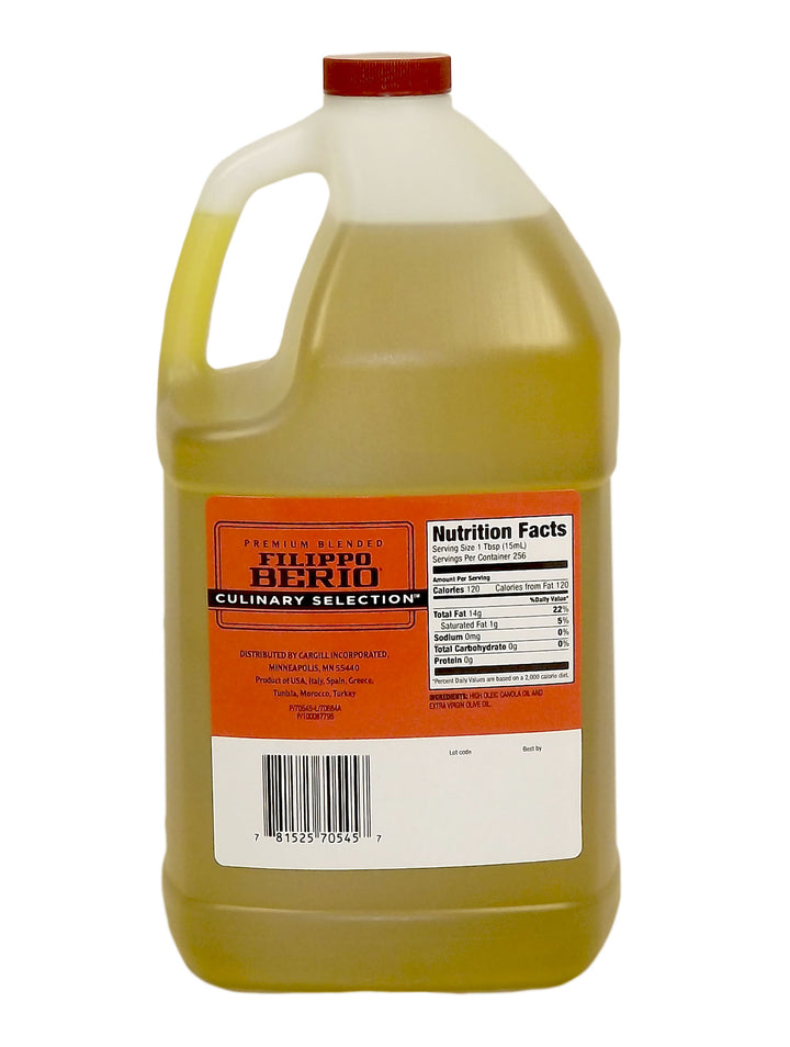 Filippo Berio Culinary Selection Saute & Grill Olive Oil Blend 80/20 Canola Extra Virgin Olive Oil-1 Gallon-3/Case