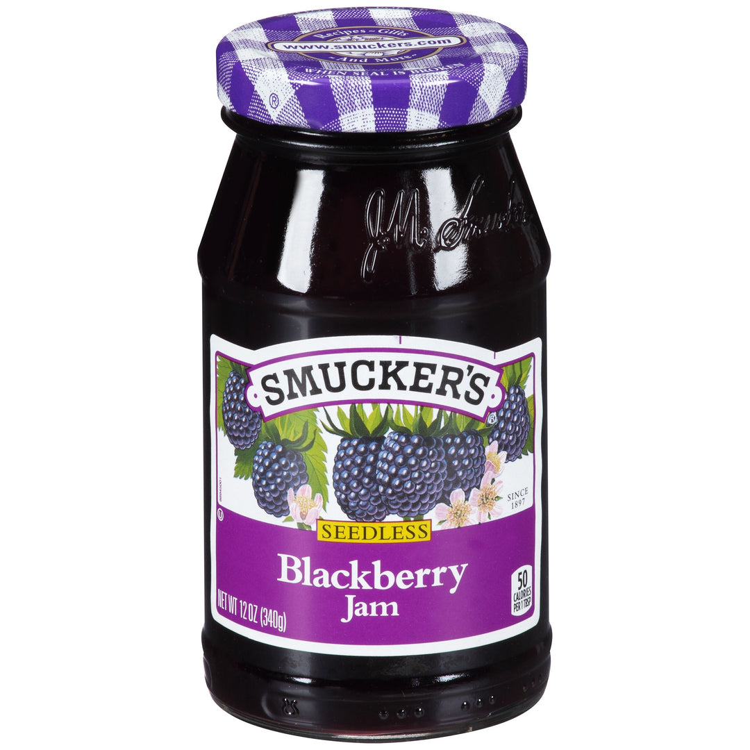 Smucker's Seedless Blackberry Jam-12 oz.-12/Case