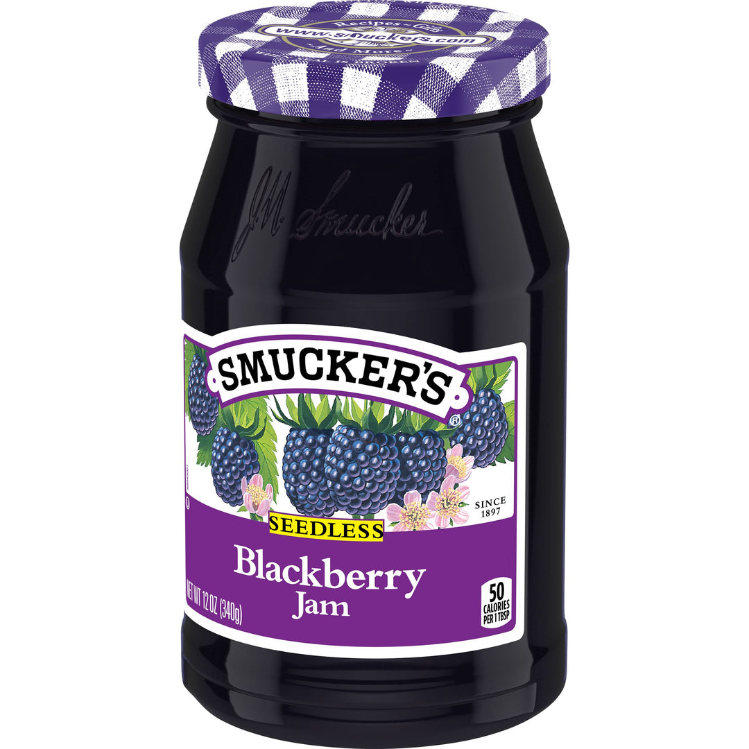 Smucker's Seedless Blackberry Jam-12 oz.-12/Case