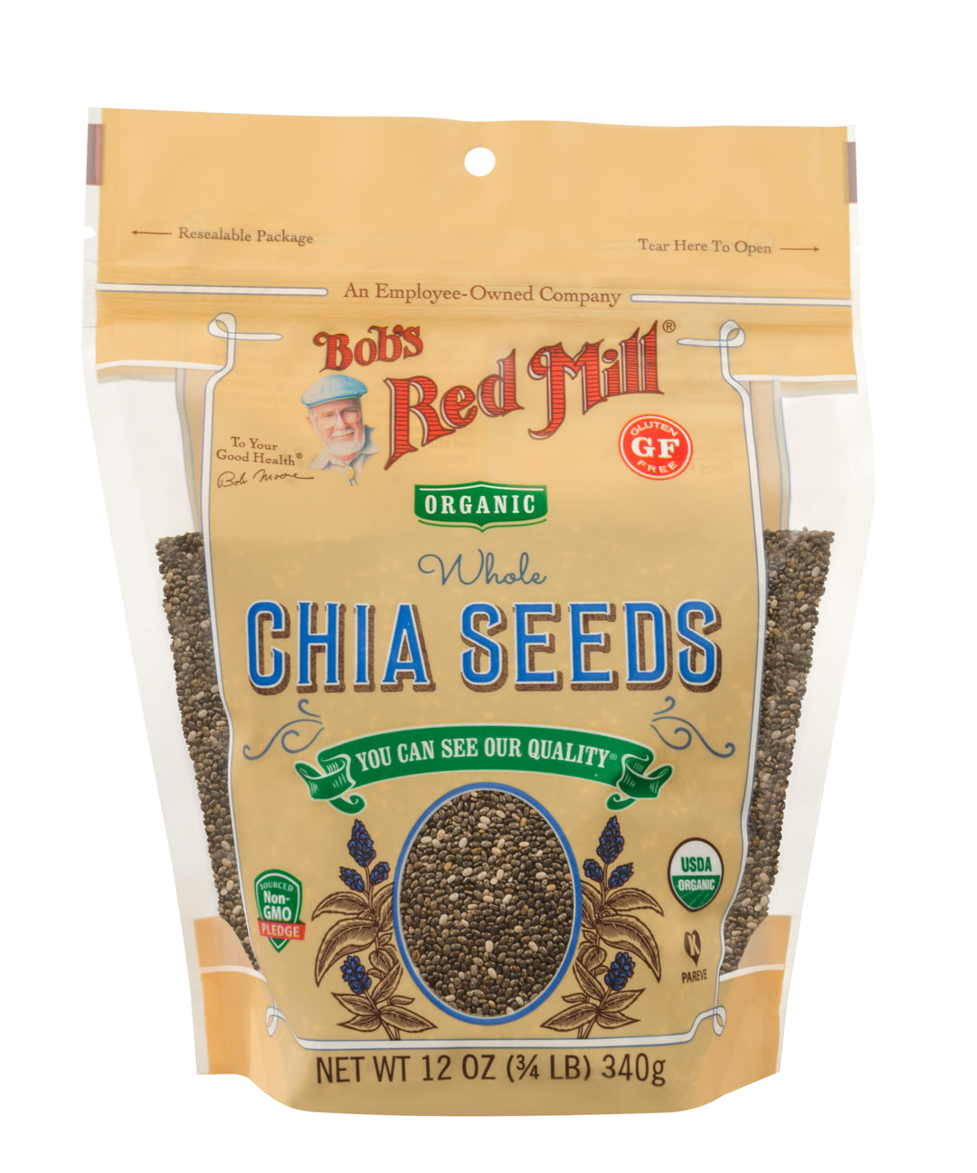 Bob's Red Mill Natural Foods Inc Organic Chia Seeds-12 oz.-5/Case