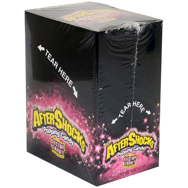 Aftershocks Popping Candy Cotton Candy-0.33 oz.-24/Box-8/Case
