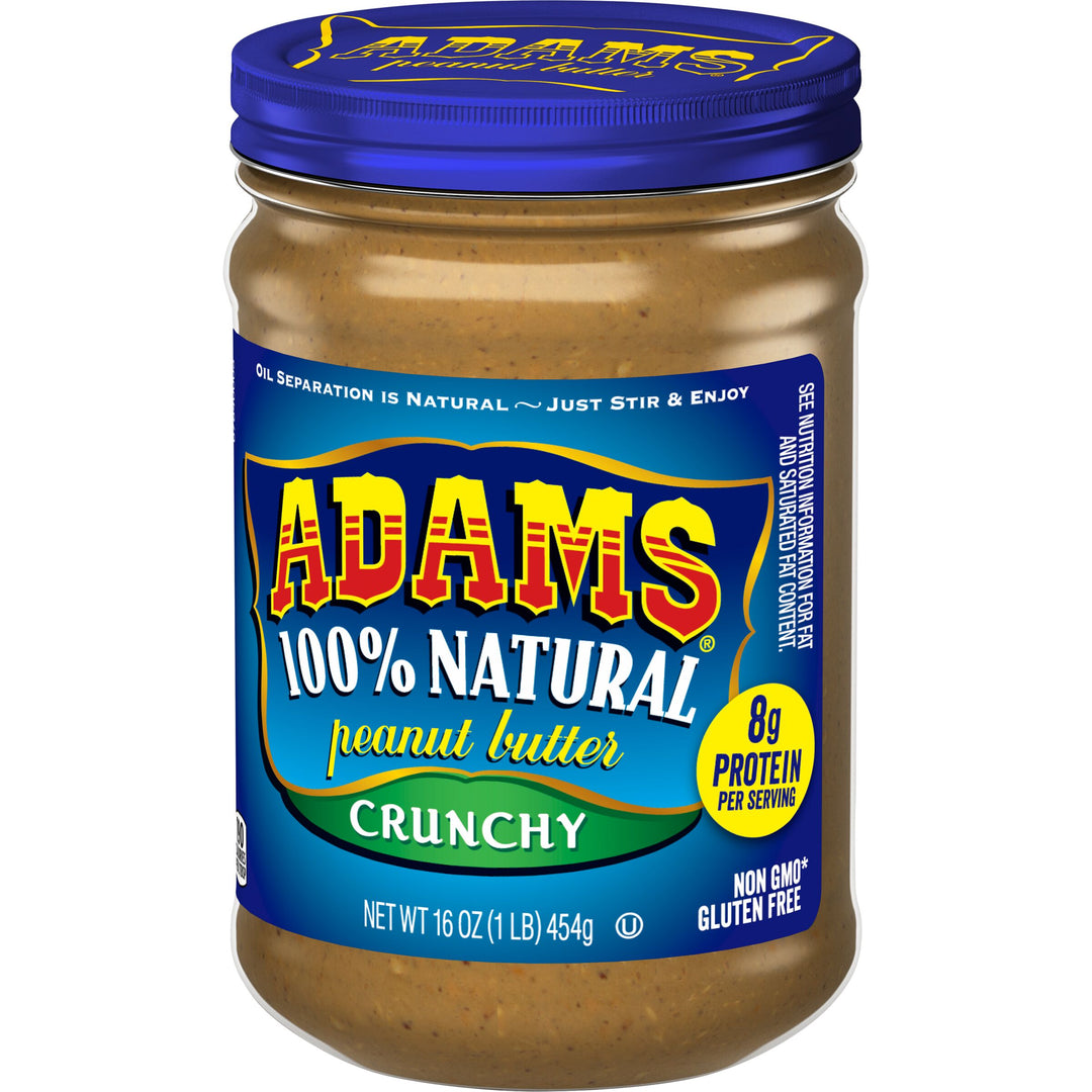 Adams Peanut Butter Crunchy Natural-16 oz.-12/Case