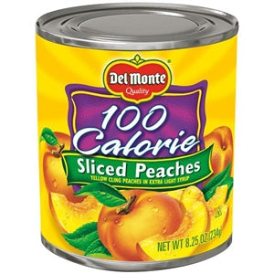 Del Monte Peach Sliced Lite-8.25 oz.-12/Case