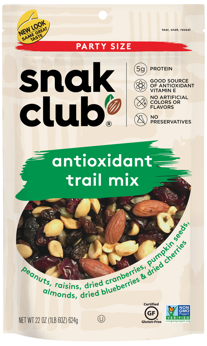 Snak Club Century Snacks Party Size Antioxidant Trail Mix-1.38 lb.-6/Case