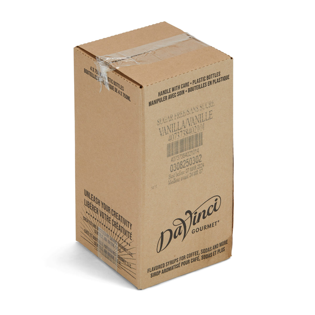 Davinci Gourmet Sugar Free Vanilla Syrup-750 Milliliter-4/Case