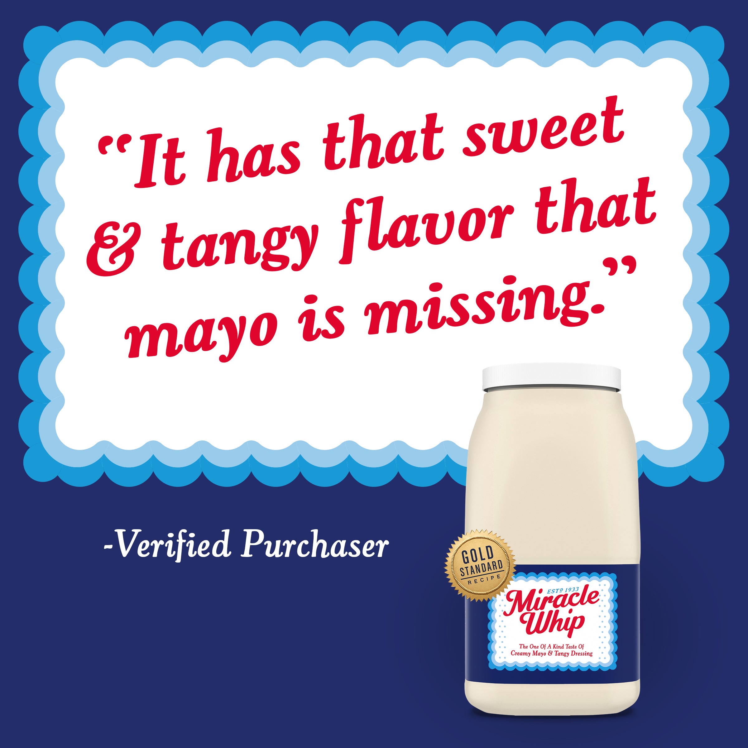 Miracle Whip Original Mayonnaise Bulk-1 Gallon-4/Case MPN