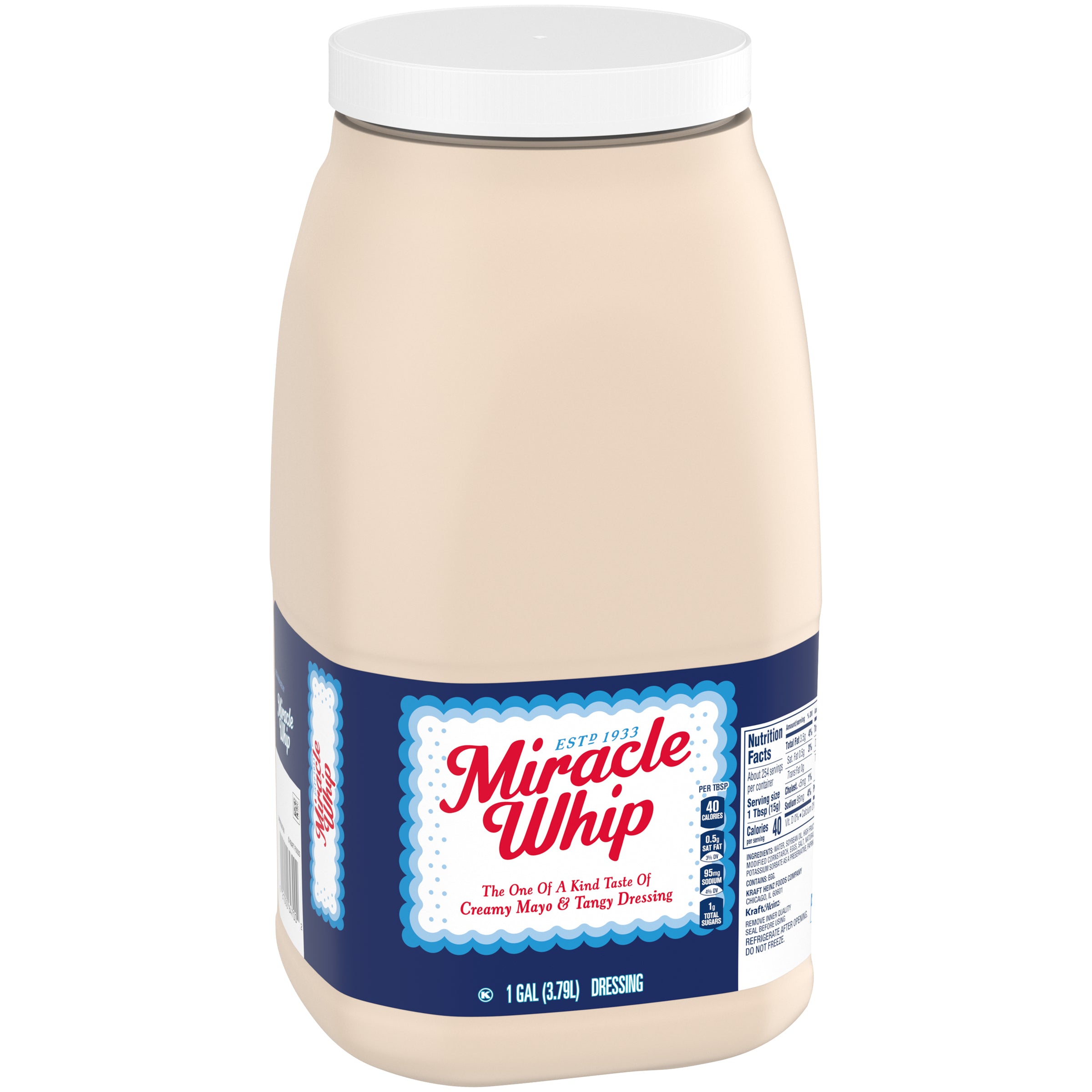mayo Miracle Whip Original Mayonnaise Bulk-1 Gallon-4/Case MPN