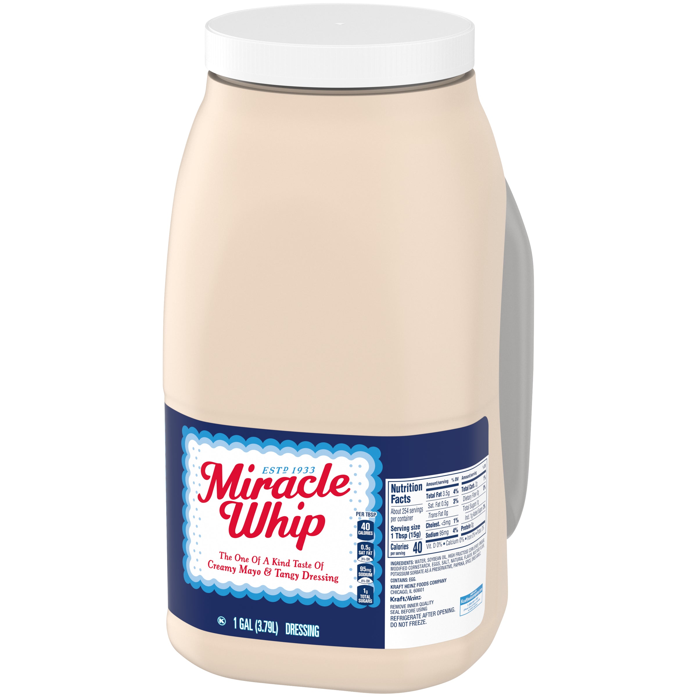 メソフォースクリーム　650g×2 Miracle Whip Original Mayonnaise Bulk-1 Gallon-4/Case MPN